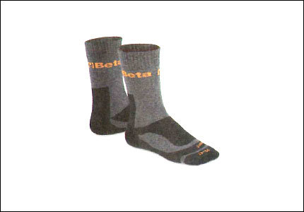 Medium-warm short socks 7413