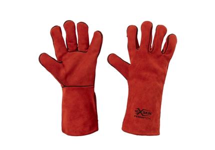 Welding bovine split leather glove