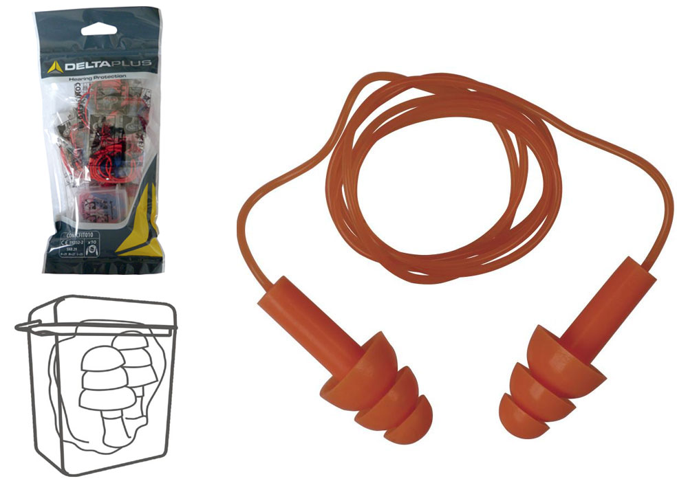 Tappi Per Le Orecchie Dormire 45dB In Silicone Morbido, Riutilizzabili, Con 4 Misure Di Cuscinetti E Custodia. Per Dormire, Studiare, Viaggiare E Concerti.