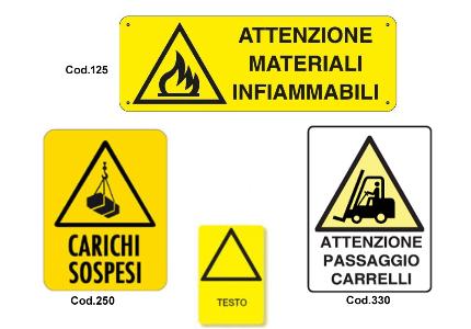 Rectangular danger signals, A