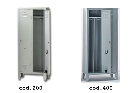 Spogliatoio metallico a  2 posti