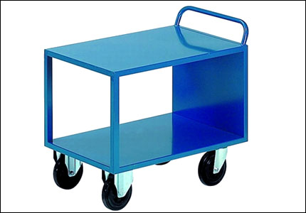 Handtruck with 2 shelves