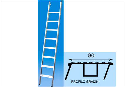 Aluminium lean stepladder 