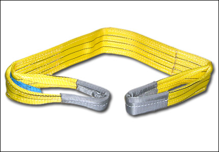Yellow polyester web sling