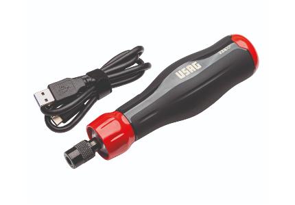 Electric screwdriver in bag with inserts