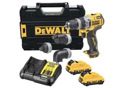 Cordless multi-head drill driver DCD703L2T, 12V