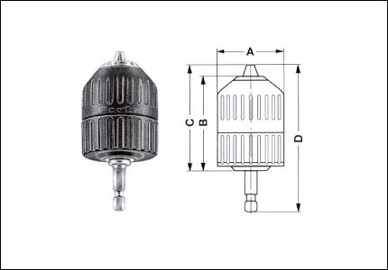 Keyless chuck, light series