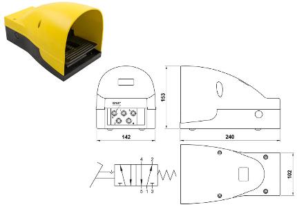 Pedale pneumatico