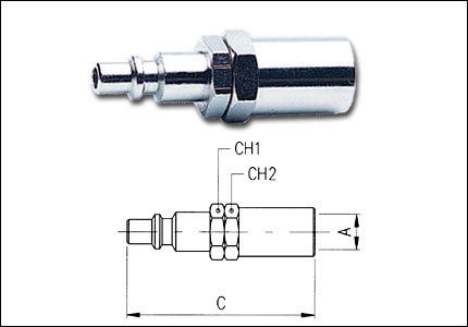 Plug with hose connector