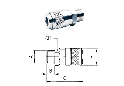 Male socket