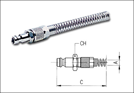 Compression plug with spring