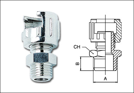 Male with milled nut