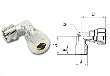 Elbow male adaptor