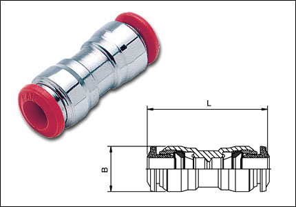 Straight connector