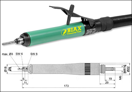 Smerigliatrice assiale SRH 3-85/2D, 85000 giri/min