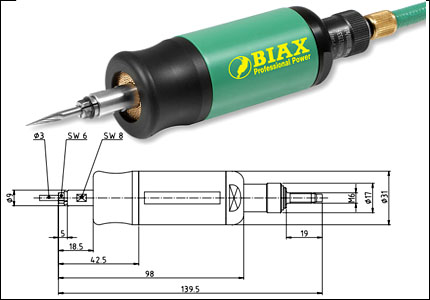 Axial grinder TVD 3-100/2, 100000 rpm