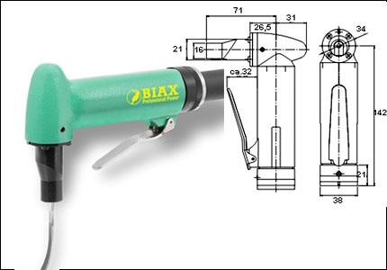 Filing tool FR 3-8 with stroke 3 mm, 8000 n/min