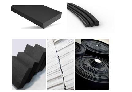 Rubber rods and sections