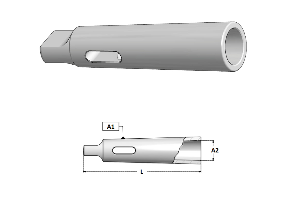 Morse taper shank reducer sleeve