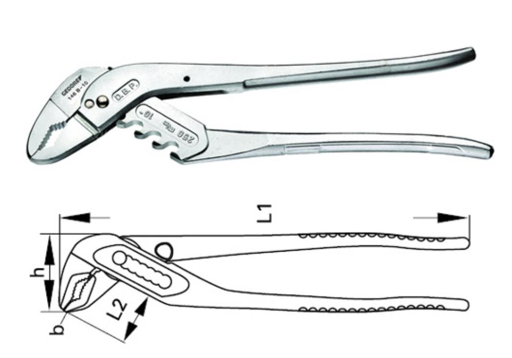 GEDORE Quick adjustable pliers